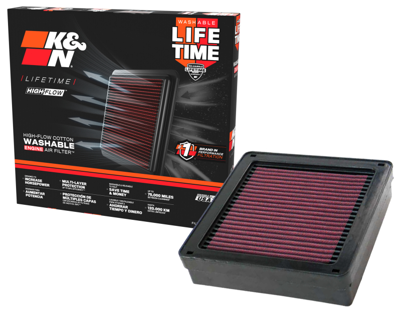 Mitsubishi Colt Air Filter - K&N Engineering - High-Flow Air Filter - `96-`10